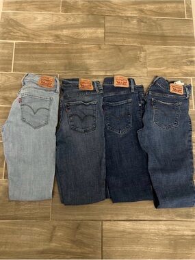 Levi's Denim Jeans Bundle in Light Blue and Dark Blue